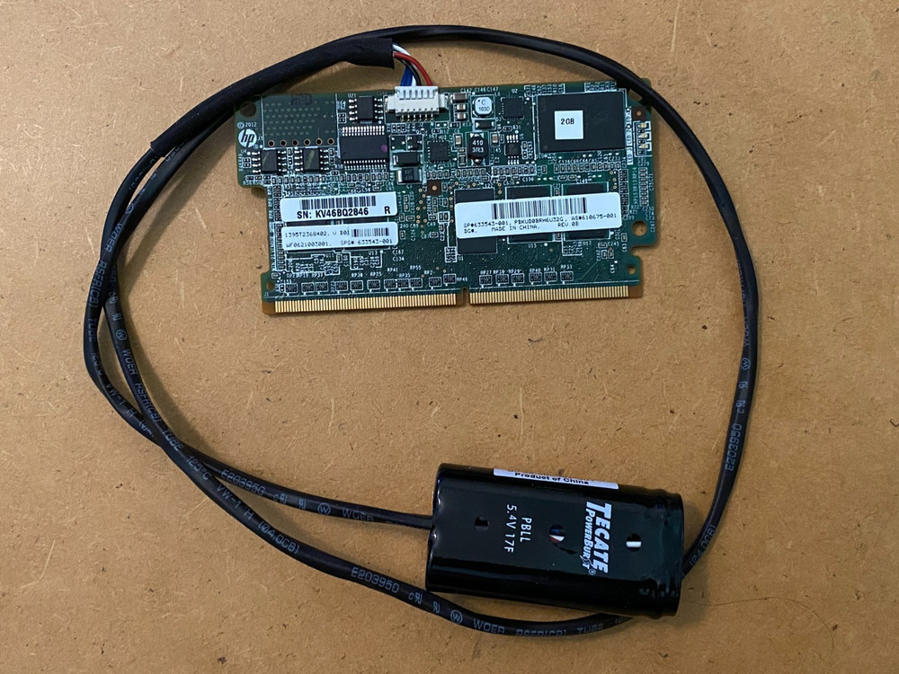 HP 2GB Flash Backed Write Cache Module w/Battery (610675-001 633543-001) Tested