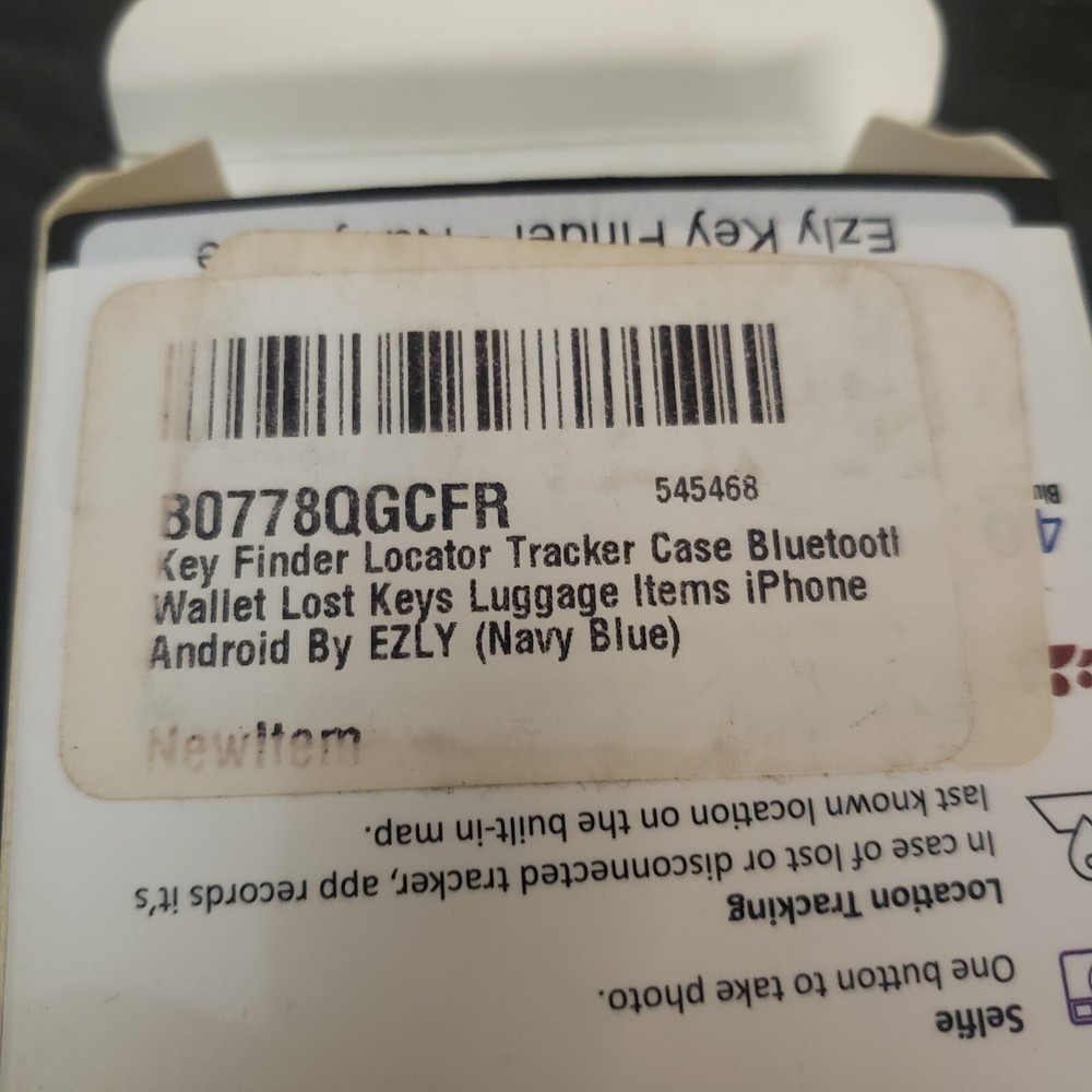 Ezly iTrack Easy Smart Tracker Key Finder Locator Luggage Bluetooth iOS Android