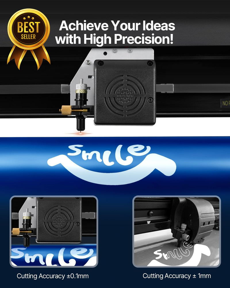 28in Vinyl Cutter Plotter Machine Adjustable Force Speed Signmaster Windows