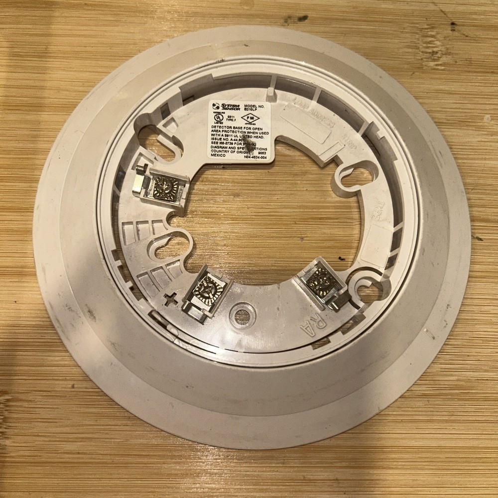 System Sensor B210LP Smoke Detector Ceiling Mount Base, O-37