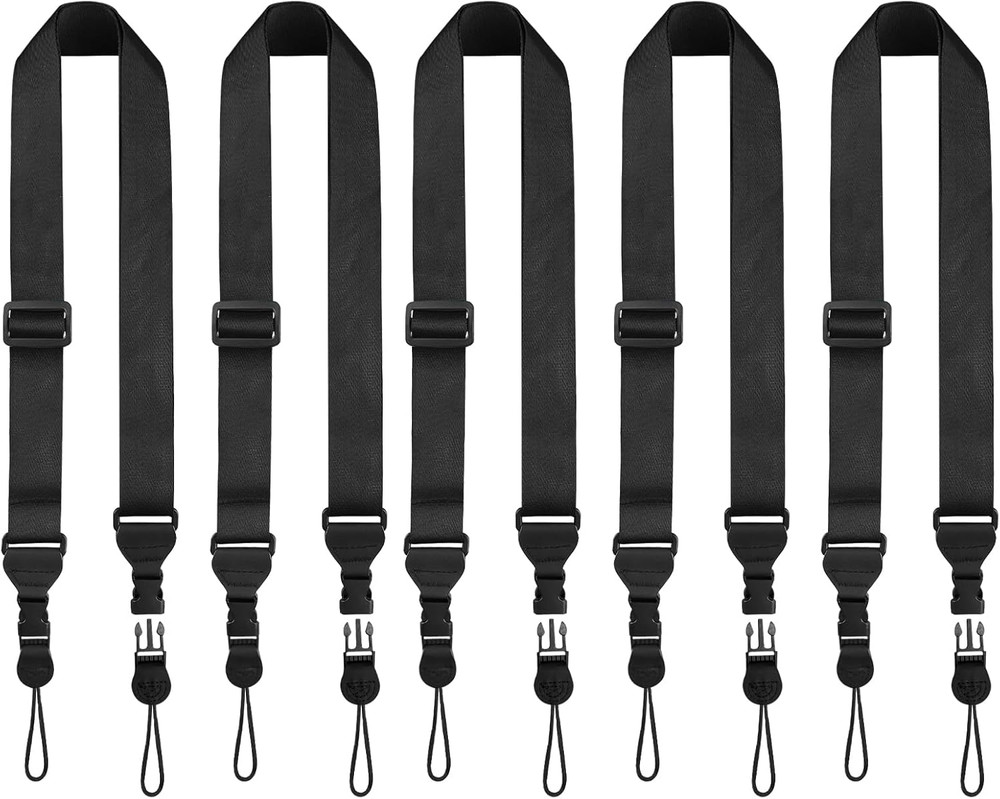 5 Pack Universal Shoulder Strap, Replacement Nylon Neck Lanyard, Comfortable Adj