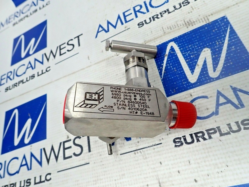 BLOCK & BLEED VALVE 84600540 ENDRESS+HAUSER  NEW