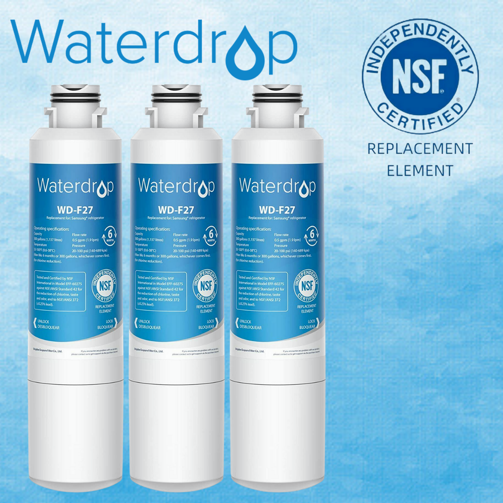 Waterdrop DA29-00020B Refrigerator Water Filter, Replacement for Samsung HAF-CIN