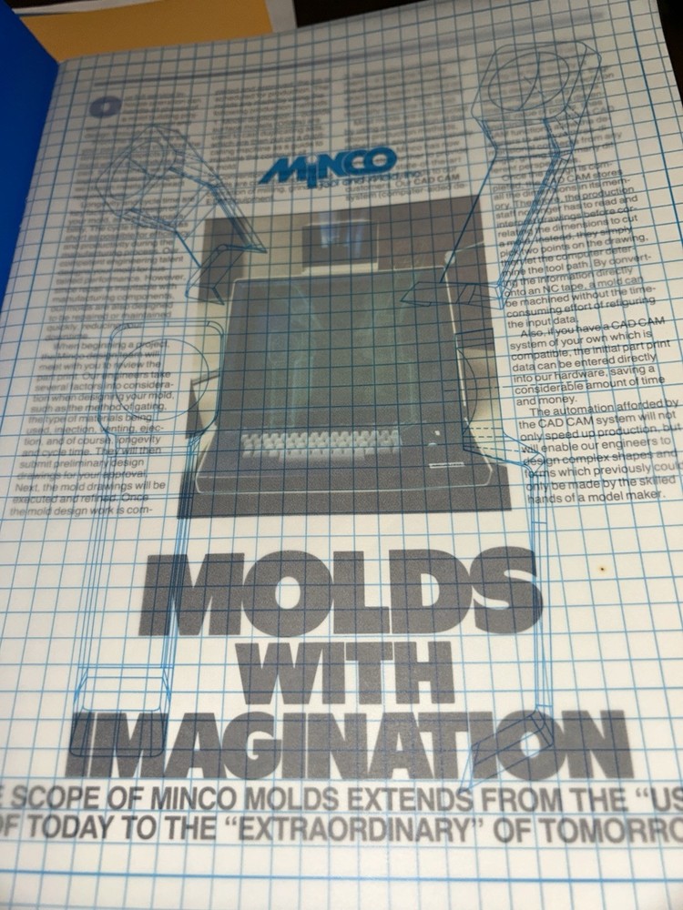 1982 MINCO TOOL & MOLD Advertising Folder Dayton, OH