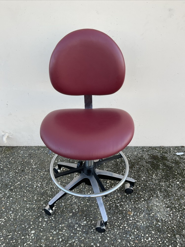 Belmont Dental Stool Doctor Assistant Ergonomic Adjustable Leather Stool