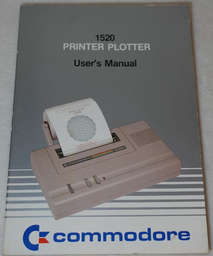 Commodore 1520 Printer Plotter 1983 Vintage Original User's Manual
