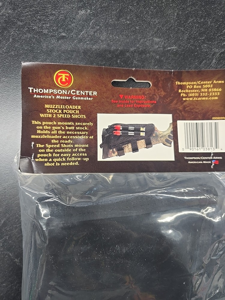 Thompson Center #7522 Muzzleloader Stock Pouch w/ 2-Holders ENCORE, REMINGTON
