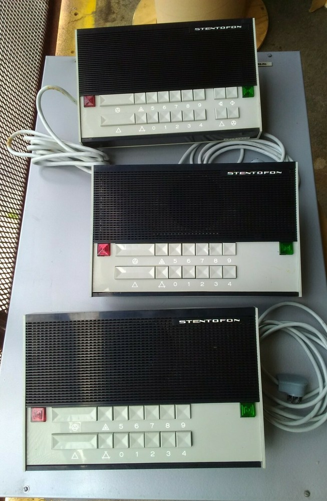 Stentofon Intercom System Relay Panel/Stations/Pwr Supply Vintage Audio Norway