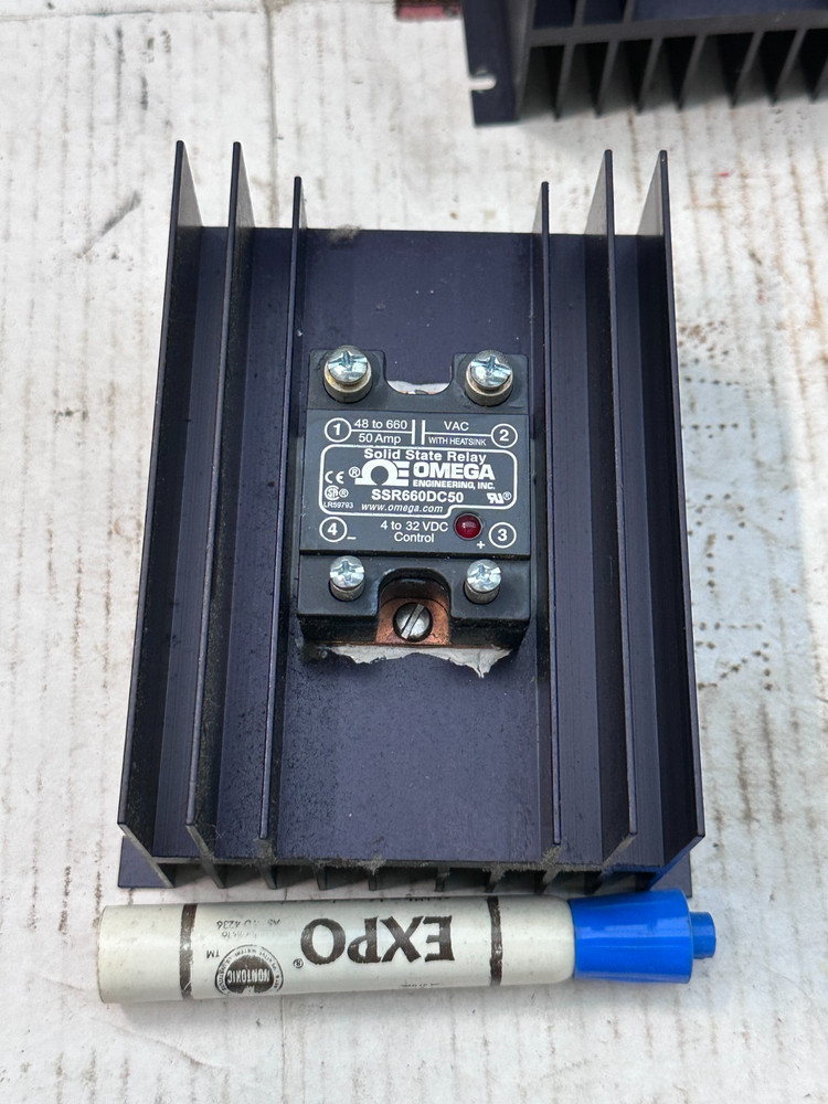 Omega SSR660DC50 Solid State Relay w/Large Heatsink