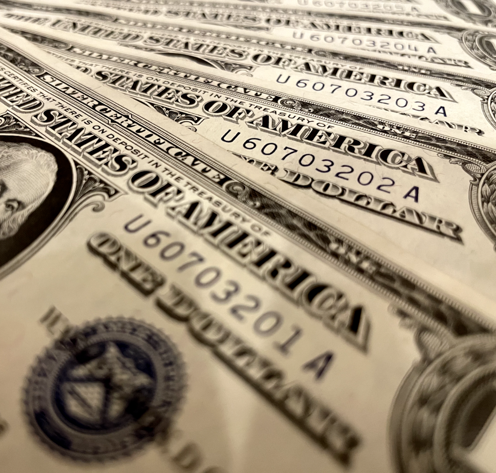 Consecutive 1957 One Dollar Blue Seal Note Silver Certificate Bill $1 Sequential