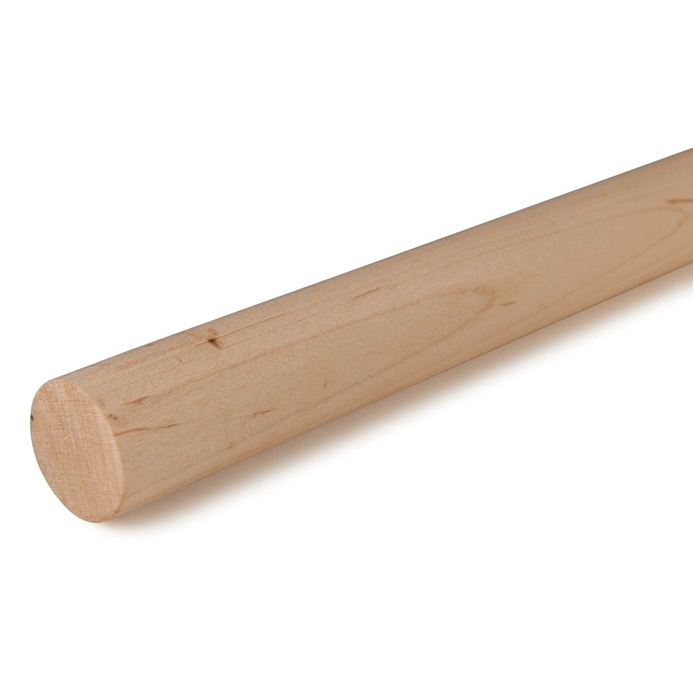 Cindoco Maple Dowel 1-1/8" Round SINGLE PIECE