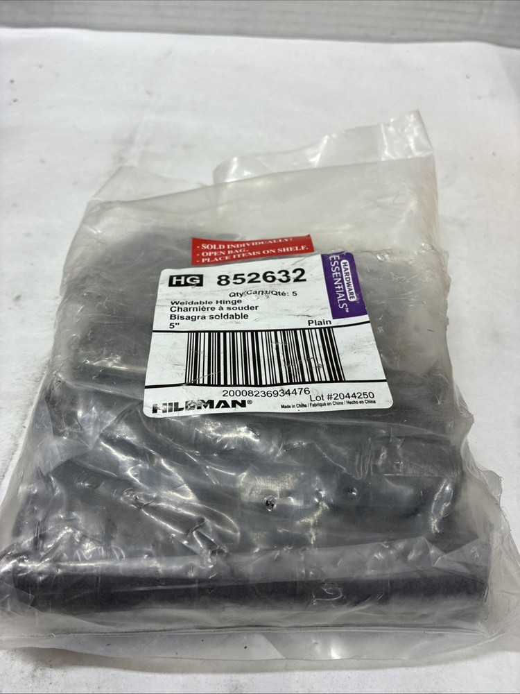 Hardware Essentials 852632 Weldable Hinge Plain Qty 5