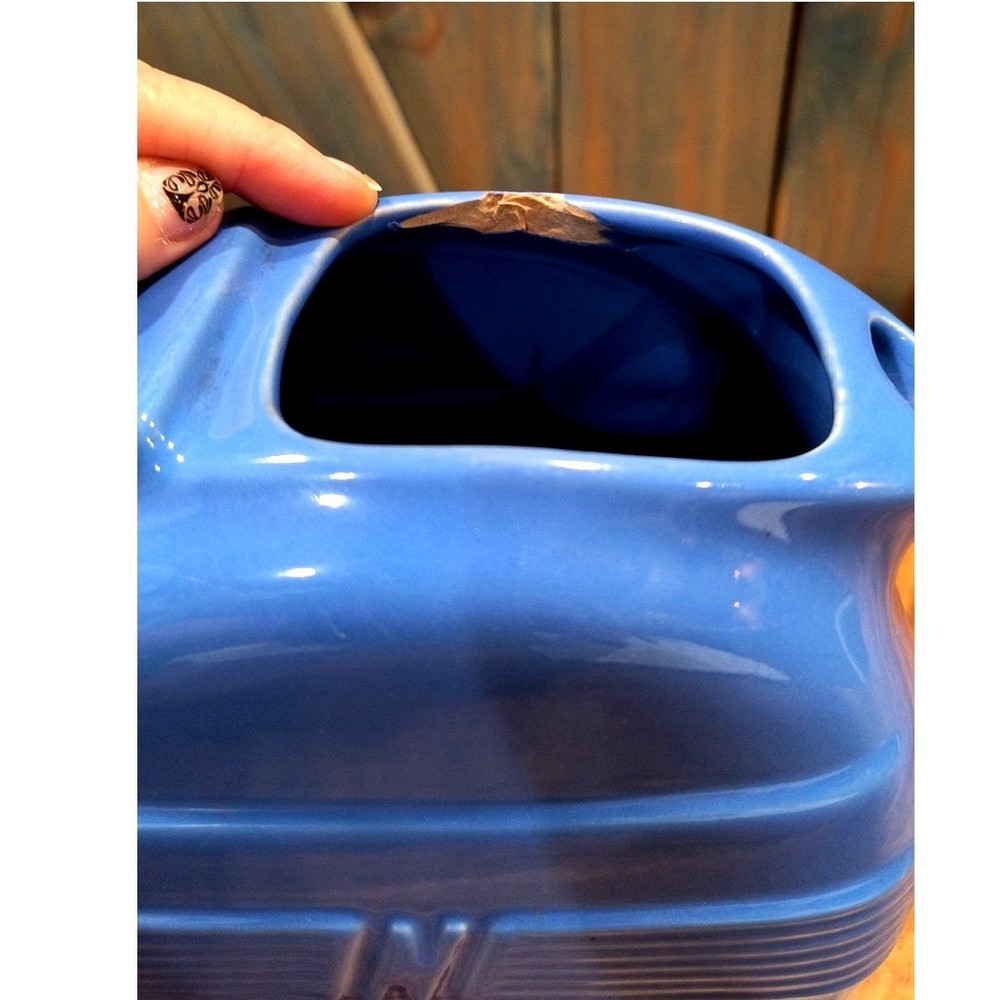 680 Norge Refrigerator Pitcher Blue Vintage