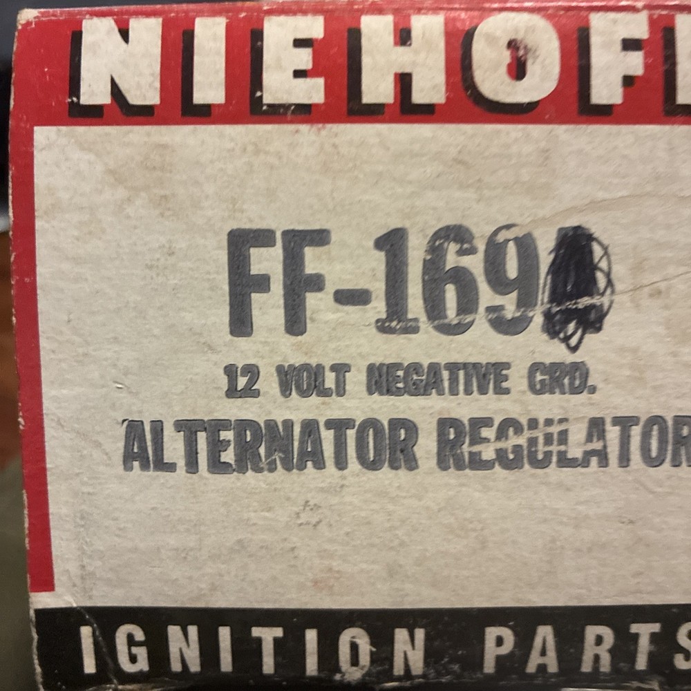 Niehoff FF-169 Alternator Regulator NOS
