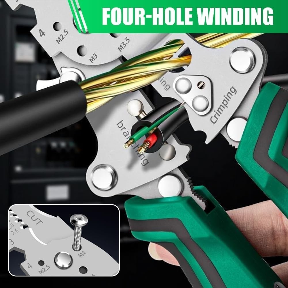 Home Multi-Function Wire Stripper Tester​​ Foldable Plier with Voltage Tester