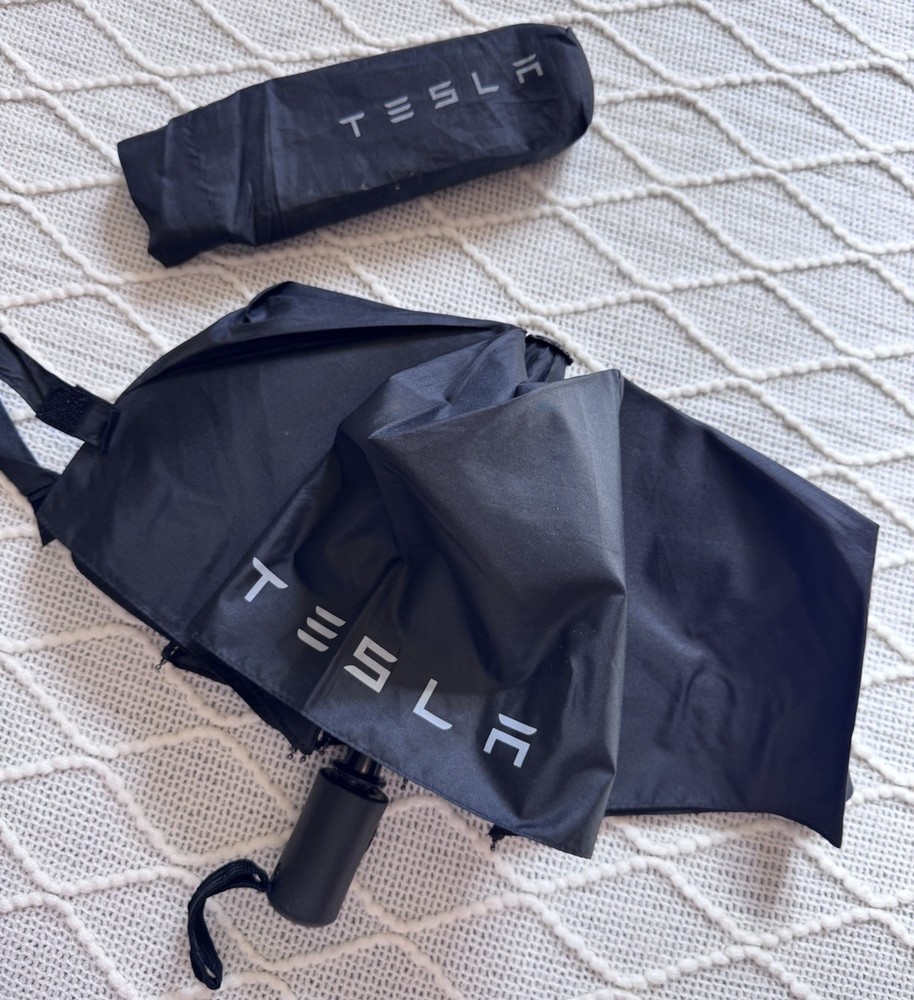 Tesla Automatic Black Compact Umbrella - Model Y - Launch Series