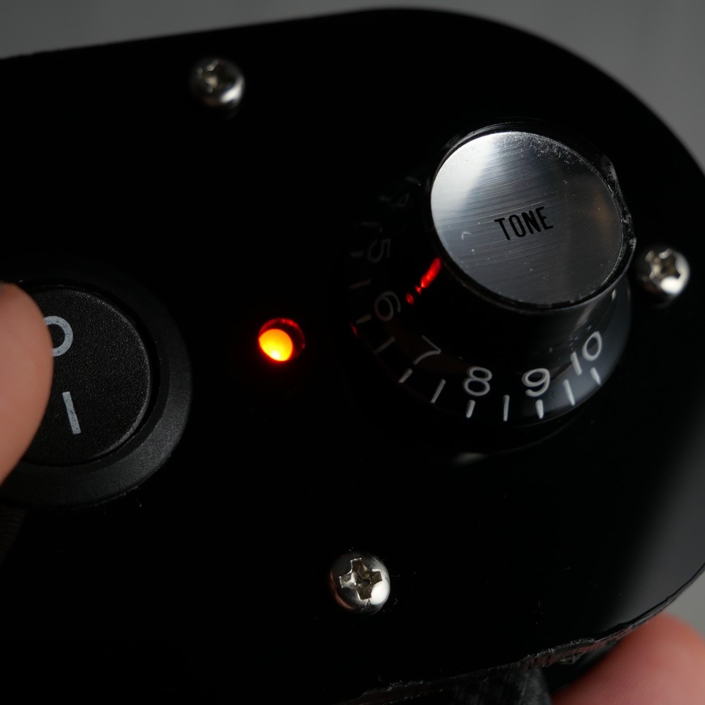 Black Acrylic Compact Midi Controller with 1 Latching Note Button Potentiometer