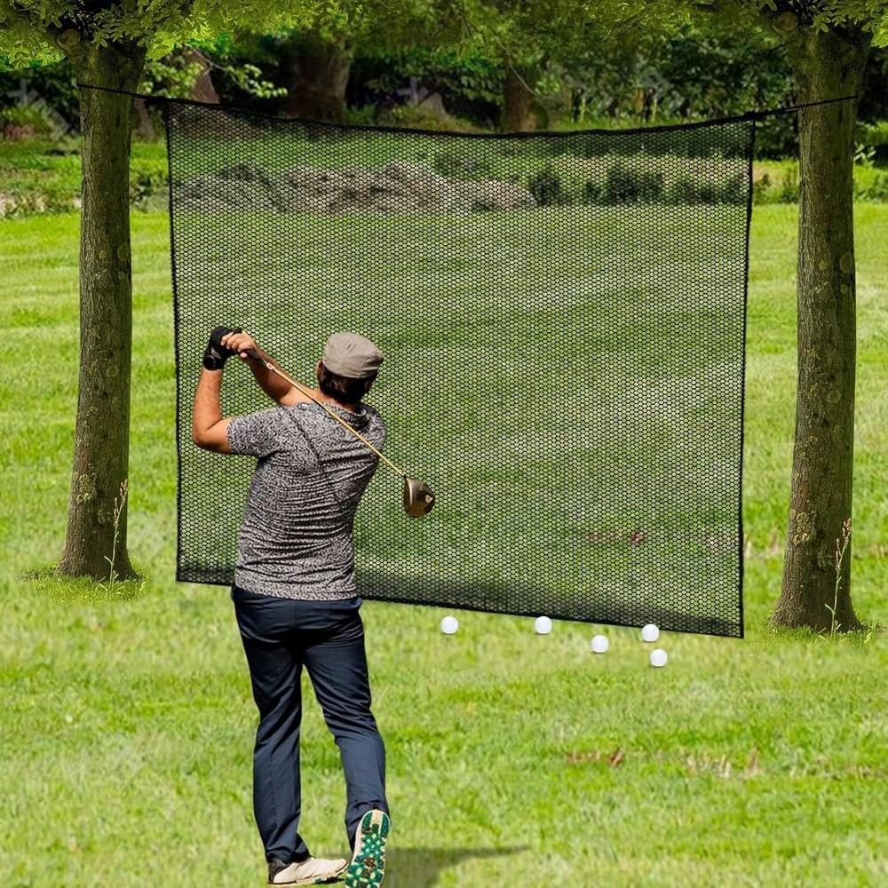 Golf Practice Net, 10Ft/15Ft/20Ft Golf Hitting Nets Heavy Duty Nylon Golf Net...