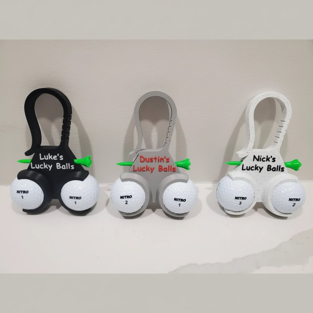 Custom Golf Ball Holder 3D Printed Personalized