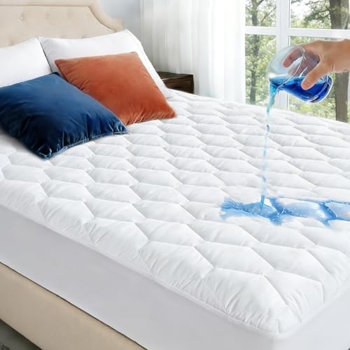 Size Mattress Protector Waterproof - Washable Mattress King Pattern-1-white
