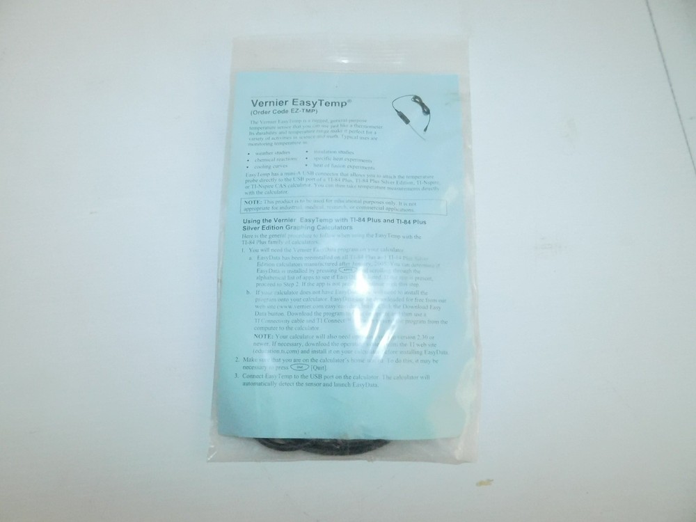 VERNIER EASYTEMP EZ-TMP TEMPERATURE SENSOR (GSW96)