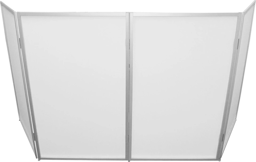 5 Panel Silver Frame DJ Facade with Stainless Quick Release 180 Deg Hinges