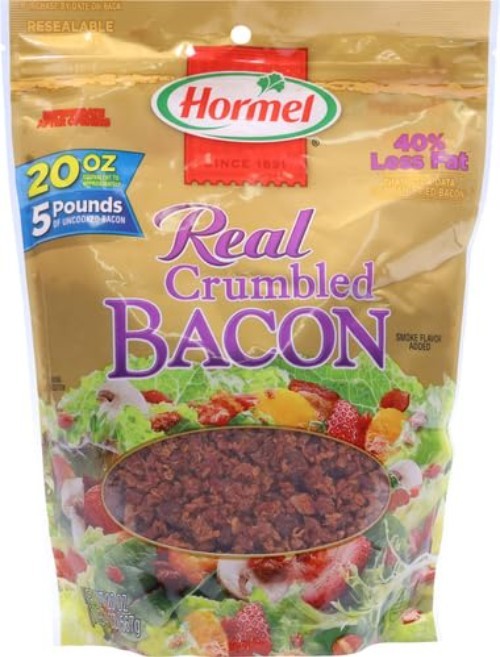 Real Crumbled Bacon Bits, 20 oz - Pack of 2