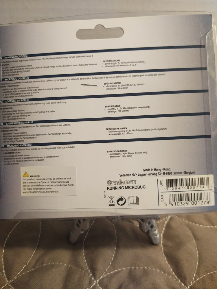 VELLEMAN RUNNING MICROBUG Kit: MK127