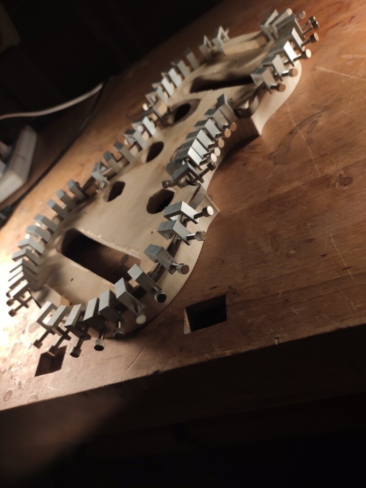 50pcs violin making tools violin gluing clamp clips Set