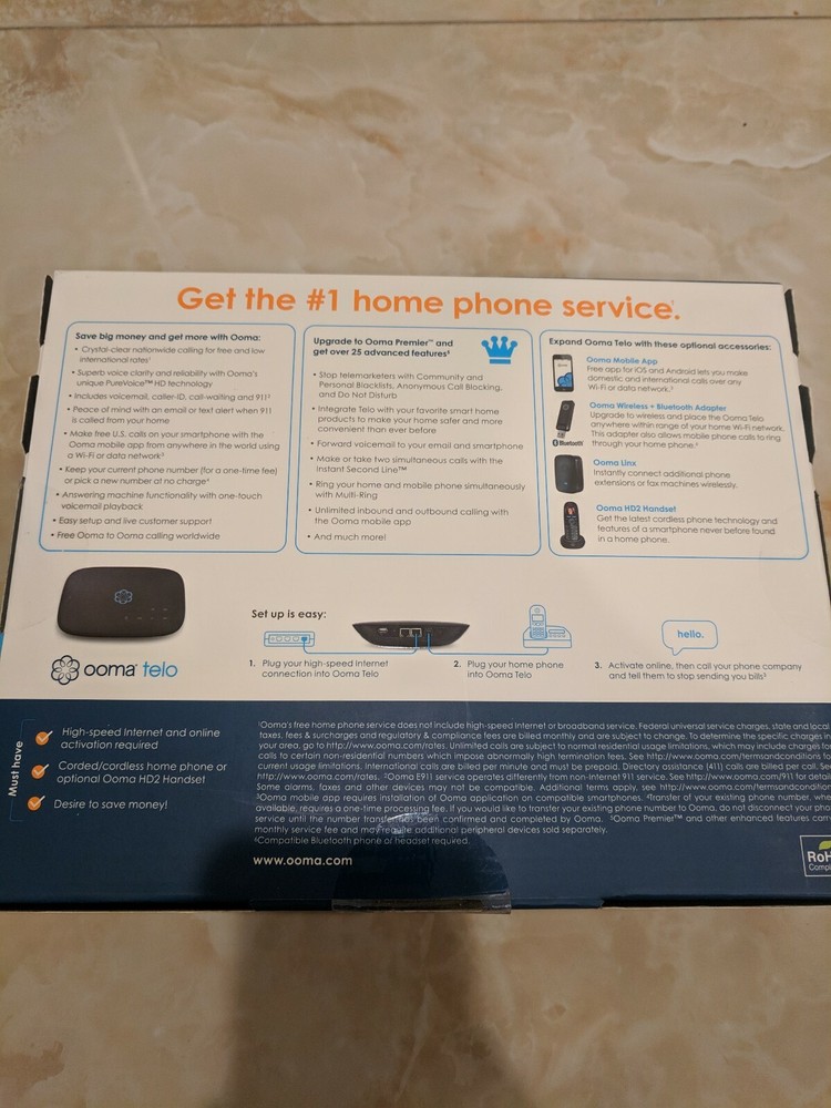 Ooma Telo Home Phone Service