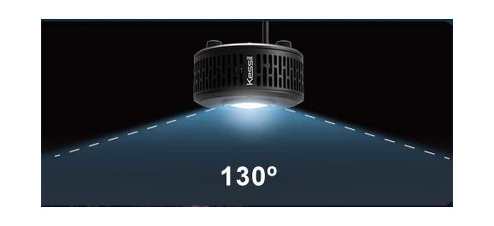 Kessil A360X Tuna Blue LED Light with Controller & Gooseneck Bundle