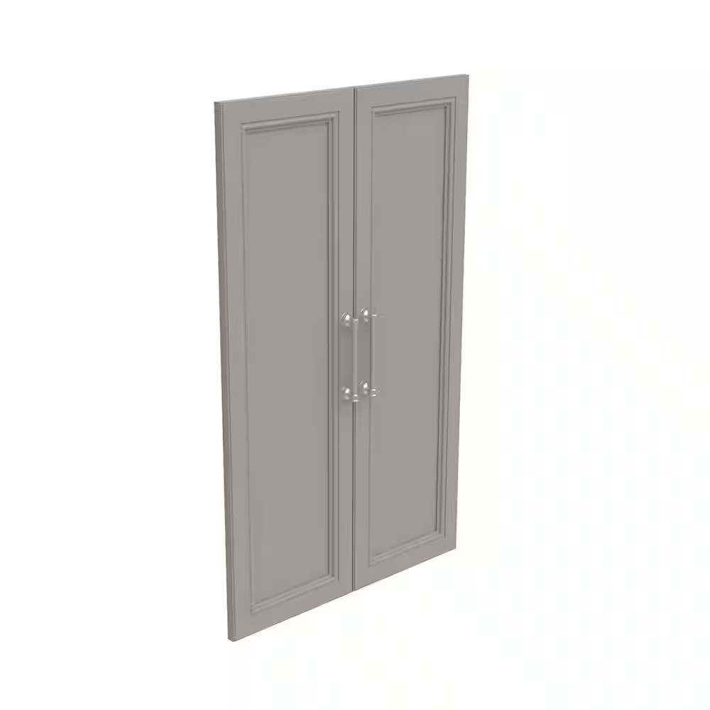 21 In. W Smoky Taupe Modular Storage Solid 2-Door Kit