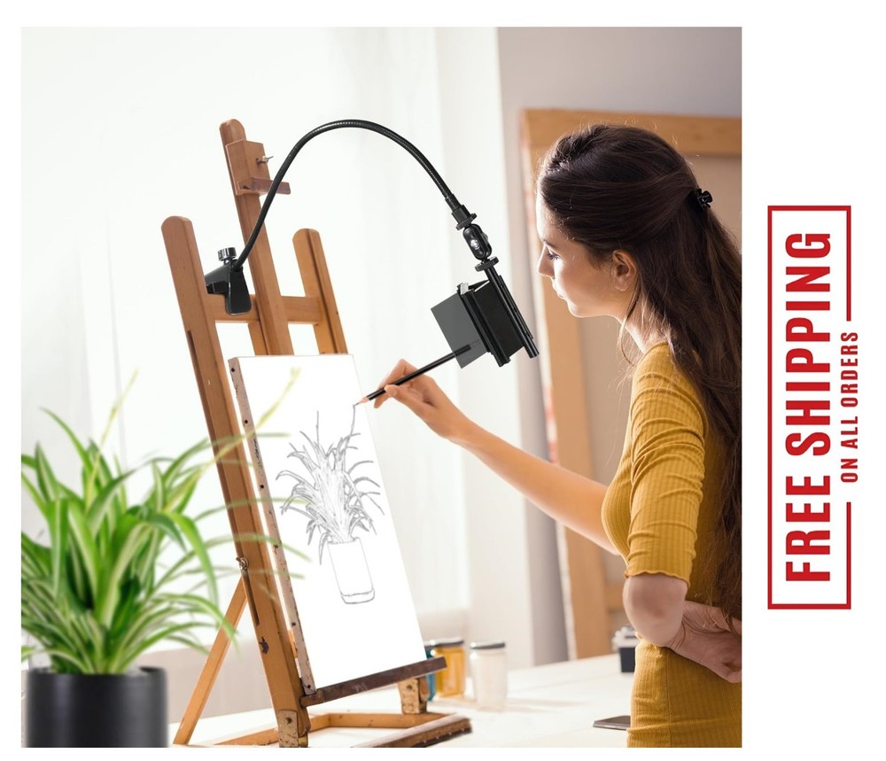 Camera Lucida Drawing Tool,Multi-Angle Fixture,Adjustable Pea Jig Projector Can