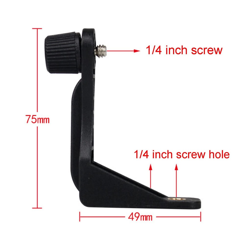 Universal L-Shaped Plastic Binocular Tripod Adapter with 1/4 inch Thread