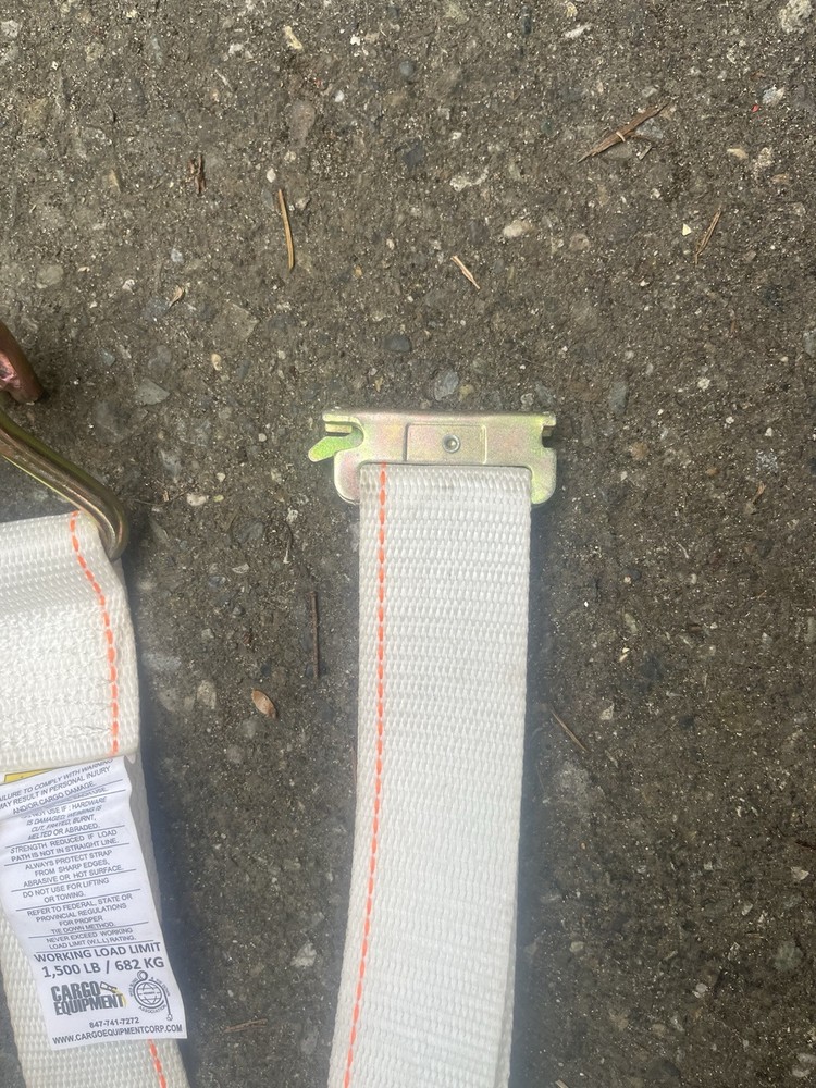 E Track Ratchet Strap 2”x9’ 1500lbs