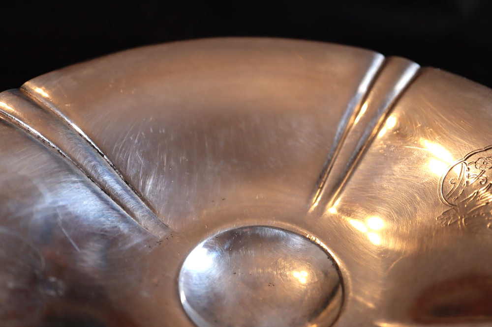 Vintage Silver Plated Footed Round Candy, Fruit, Server, Dish