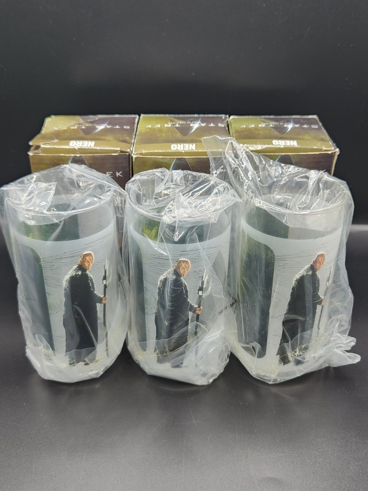 3 Star Trek NERO Collectable Glasses