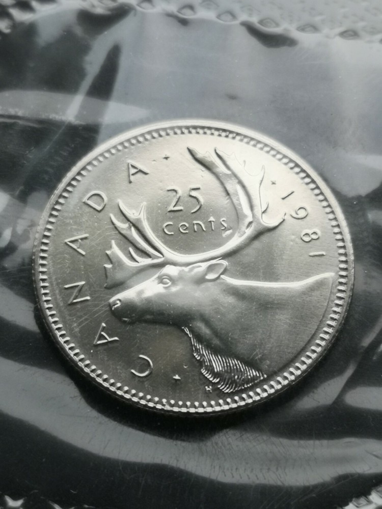 *** CANADA  25  CENTS  1981 ***  SEALED  PROOF  LIKE  ***