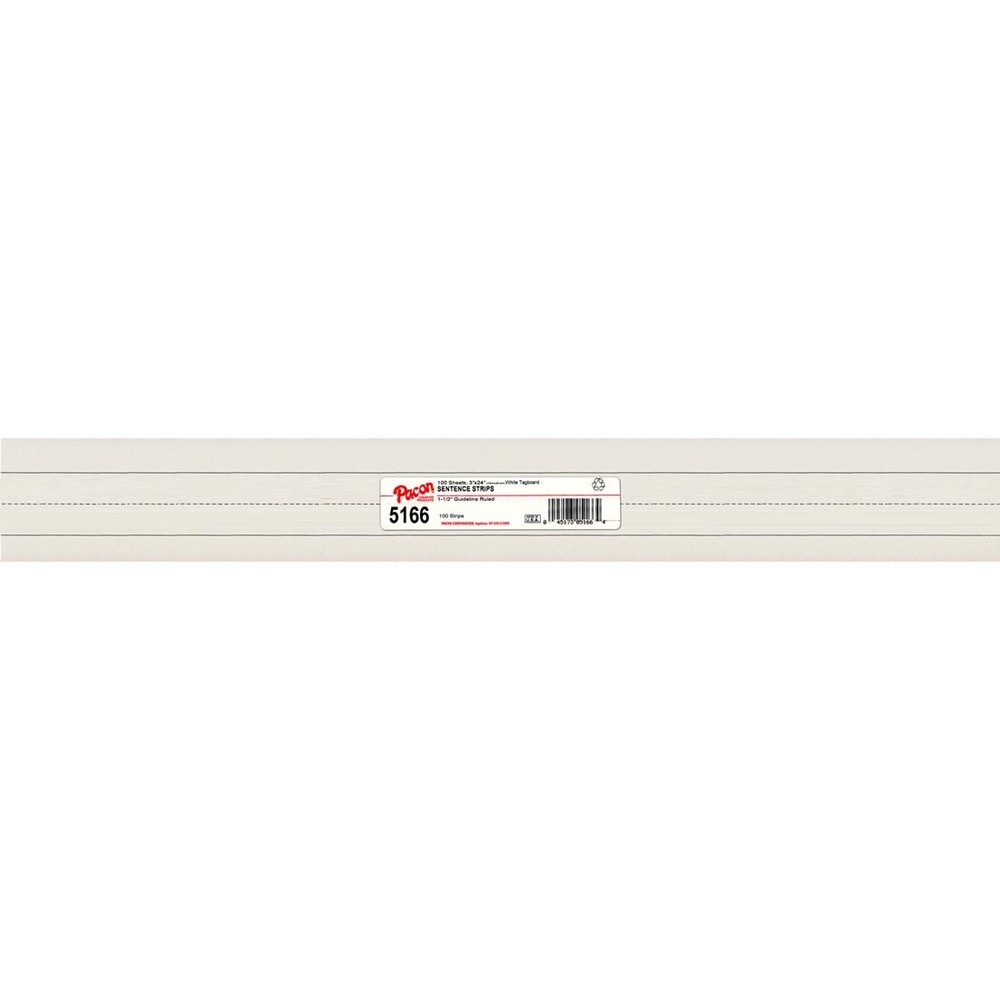 White Sentence Strips