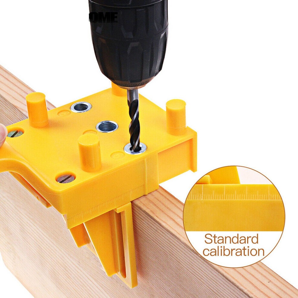 Handheld Woodworking Doweling Jig Drill Guide Wood Dowel Drilling Hole Tools US