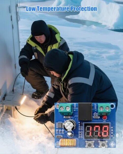 DC12-36V Digital Battery Disconnect Switch, Current Cutoff Low Voltage Module