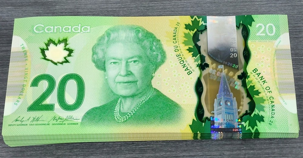 2012 Canada Banknote $20 Twenty Dollar P108b Queen Elizabeth II Polymer UNC