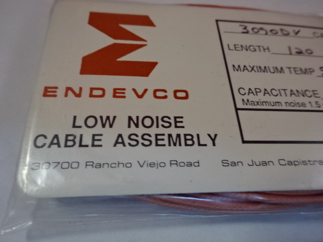 CABLE 10-32 low noise for MEGGITT ENDEVCO ACCELEROMETER VIBRATION SENSOR #10-DT
