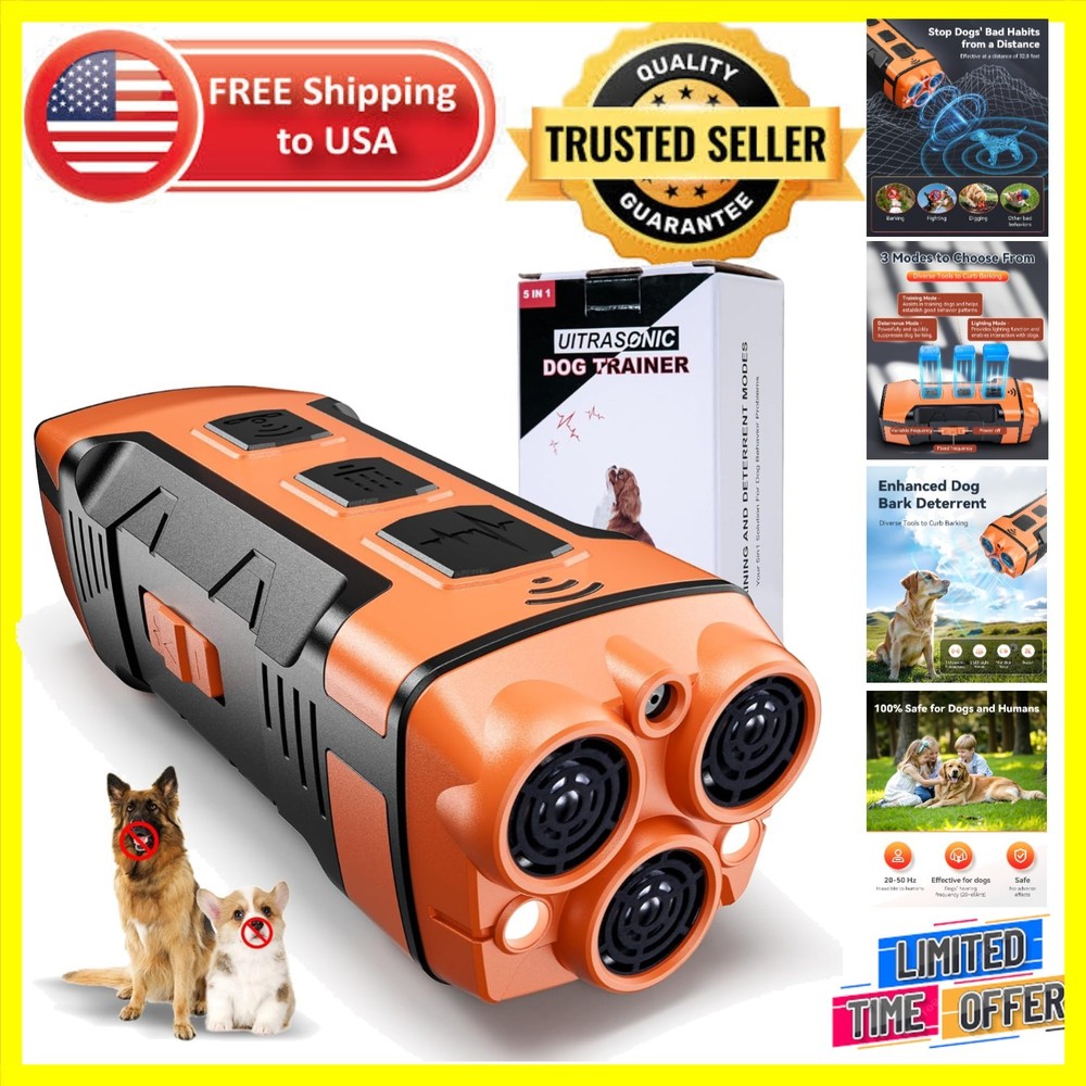 Fast Charging Anti-Barking Device - Ultrasonic Solution for Well-Behaved Dogs