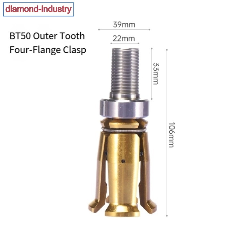 1PC BT50-45 Degree Outer Screw Tool 4 Petal Clamp Pull Claw