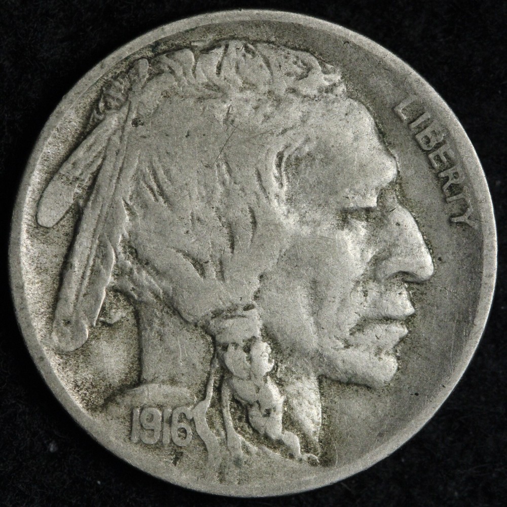 1916-D Buffalo Nickel VF+ E192 AAM