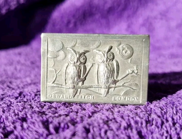 1898 OSWALD FITCH SILVER MATCHBOX