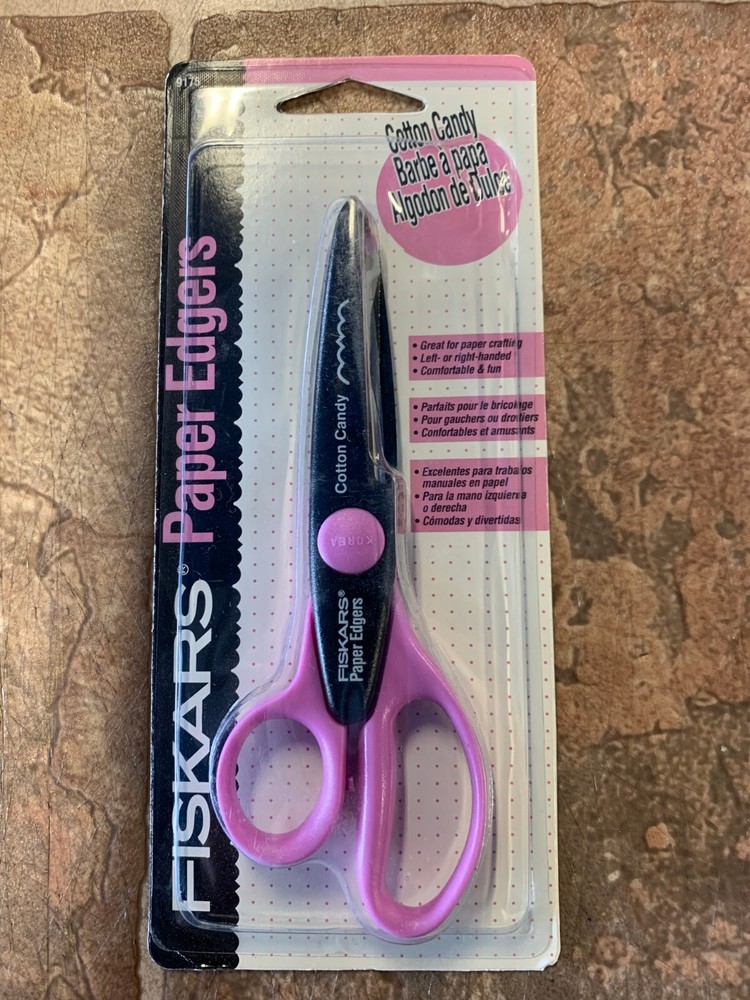 Vintage Fiskars Paper edger: Cotton Candy Pattern