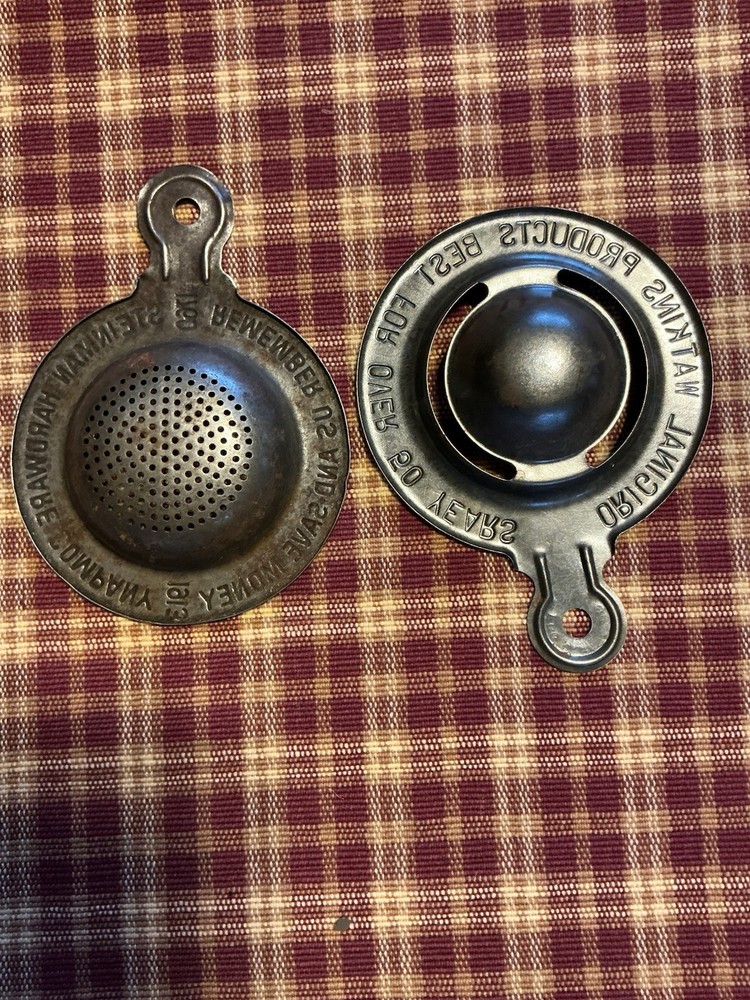 Tin Advertising Strainer And Egg Separator