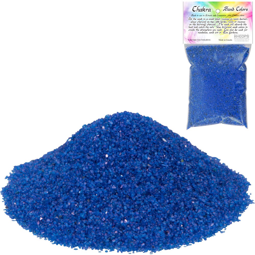 4 Ounces Blue Sand for Incense, Smudging, Rituals, Craft Projects!